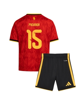 Billige Fotballdrakt Belgia Thomas Meunier #15 Replika Hjemmedraktsett Barn VM 2026 Kortermet (med bukser)